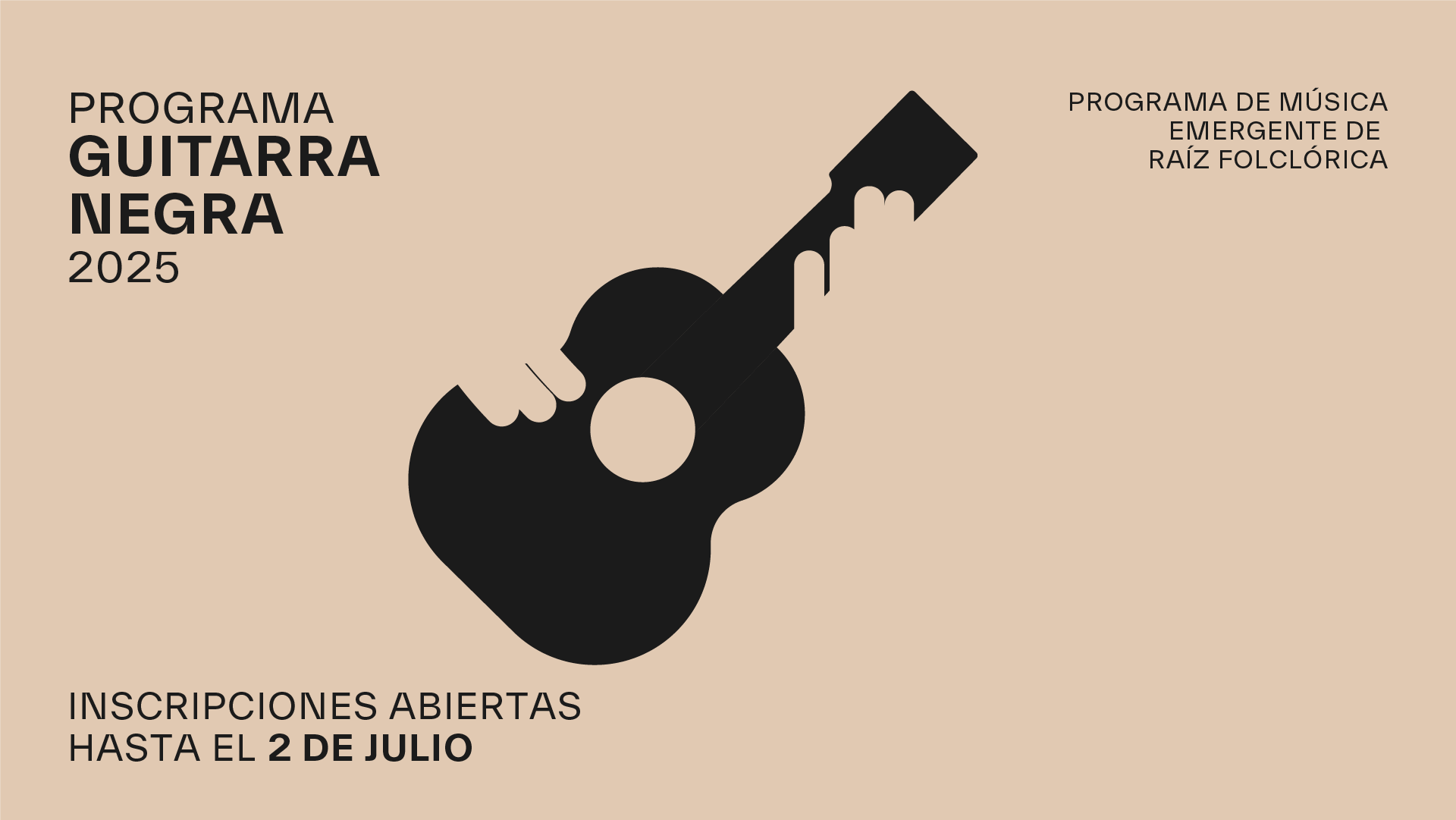 Programa Guitarra Negra 2025