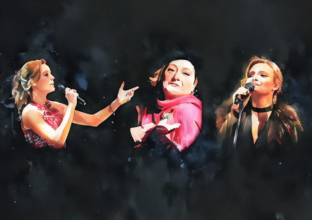 Tres voces únicas