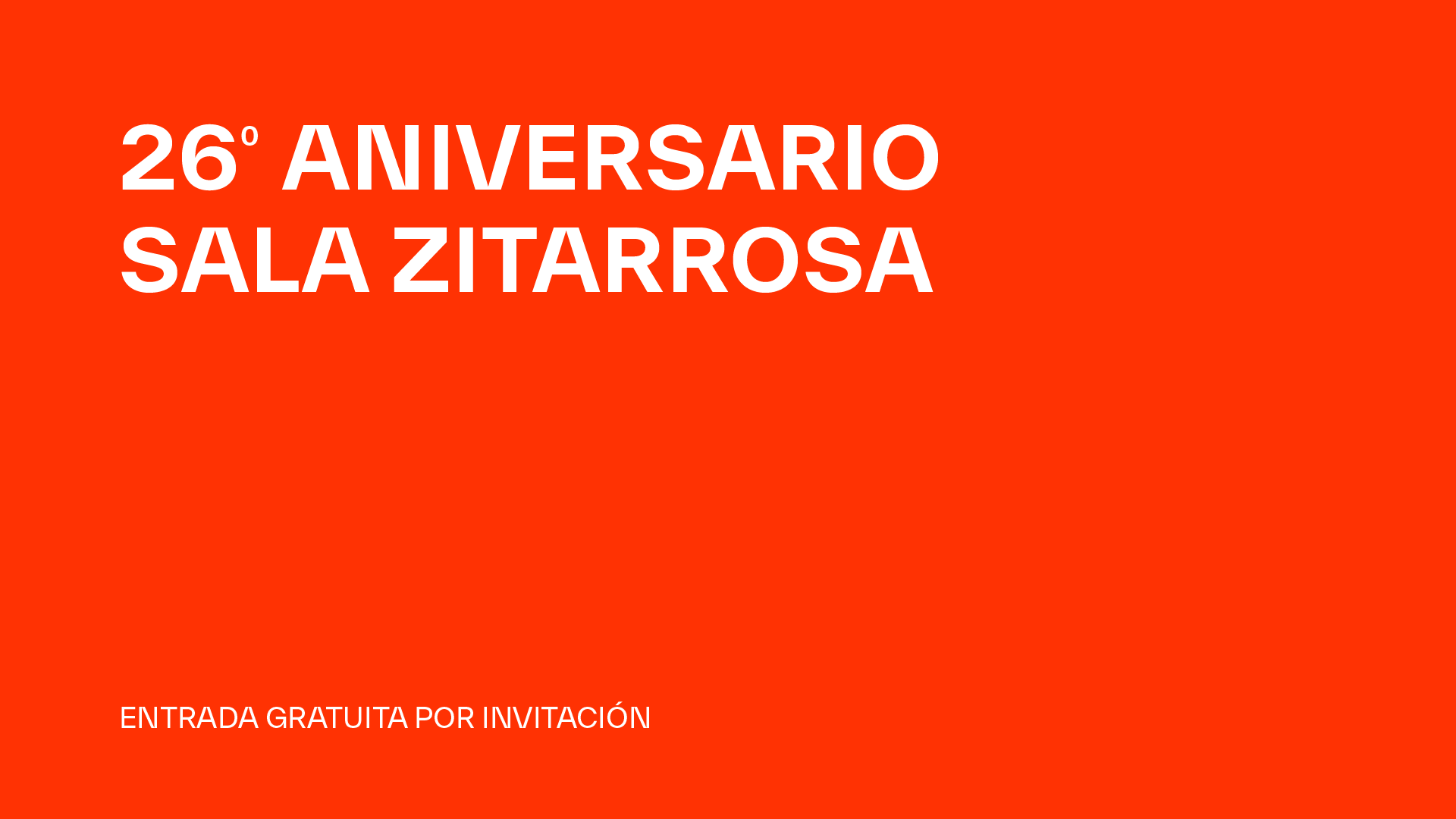 26° Aniversario de la Sala Zitarrosa